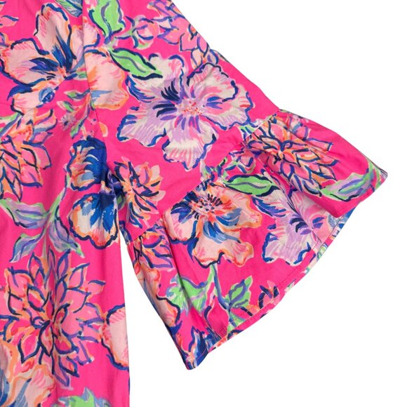 NWOT Women's LILLY PULITZER Marilisa Stretch Midi Dress Pink/Blue | Size 2 - Picture 7 of 14